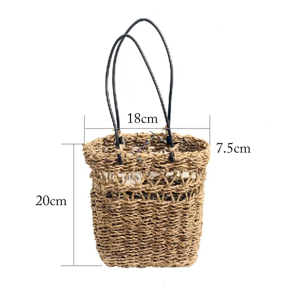 Hand woven woven baskets straw woven rattan artificial flowers flowers portable baskets storage basket,20x18x7.5cm
Hand woven woven baskets straw woven rattan artificial flowers flowers portable baskets storage basket,20x18x7.5cm