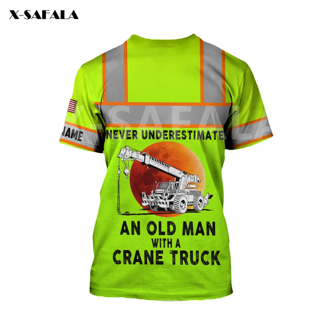 2021Excavator custom work country flag name 1 summer 3D full print round neck T-shirt men's ladies casual Harajuku
2021Excavator custom work country flag name 1 summer 3D full print round neck T-shirt men's ladies casual Harajuku