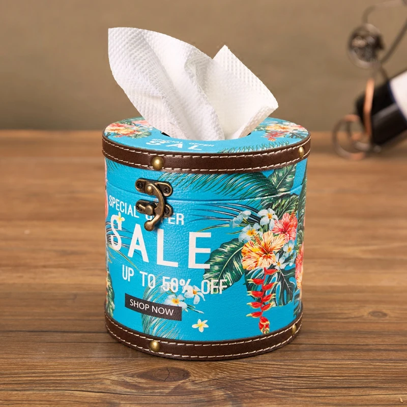 Retro Creative round Tissue Box Household Living Room Chart Drum Desktop Cute Cool Toilet Paper Paper Extraction Box
Retro Creative round Tissue Box Household Living Room Chart Drum Desktop Cute Cool Toilet Paper Paper Extraction Box