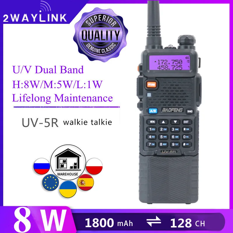 Обновленная рация 3800 мАч Baofeng UV-5R 8 Вт 10 км Uv5r рация для любительской радиосвязи 10 км
Обновленная рация 3800 мАч Baofeng UV-5R 8 Вт 10 км Uv5r рация для любительской радиосвязи 10 км