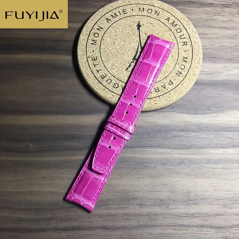 New FUYIJIA Women Custom PORTOFINO Strap Purple Genuine Alligator Watchbands 20MM 22MM Watch Band Waterproof Crocodile Skin Belt
New FUYIJIA Women Custom PORTOFINO Strap Purple Genuine Alligator Watchbands 20MM 22MM Watch Band Waterproof Crocodile Skin Belt
