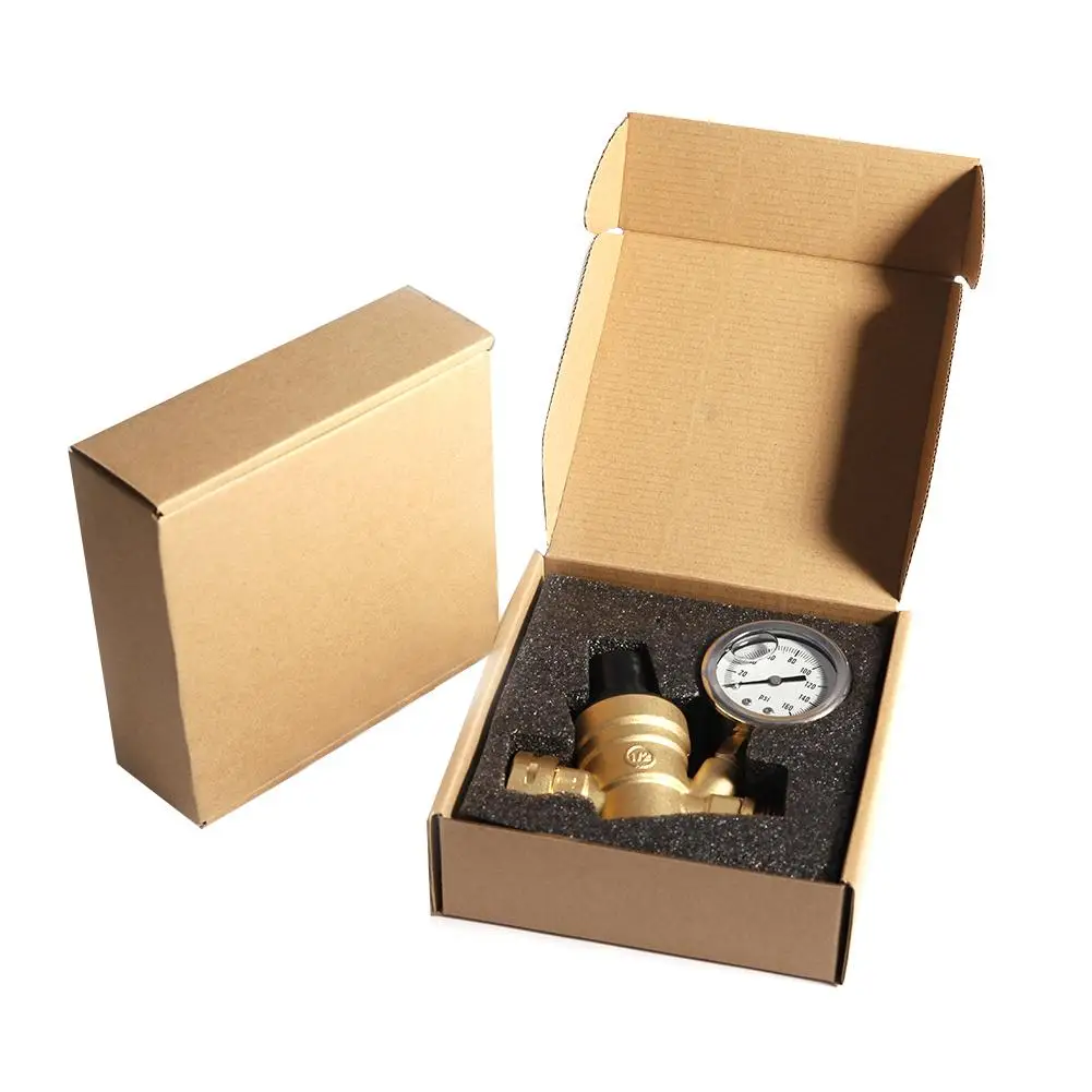 Brass Water Pressure Regulator Valves Reducer DN20 3/4" Adjustable RV Pressure Reducer With Gauge Meter and Water Filter Net
Brass Water Pressure Regulator Valves Reducer DN20 3/4" Adjustable RV Pressure Reducer With Gauge Meter and Water Filter Net