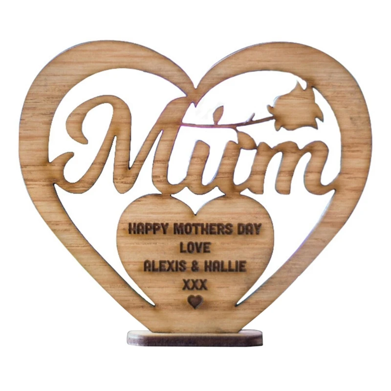 Happy Mother's Day Birthday Party Present Personalized Gift Ornaments Hollow Home Decorations for Crafts Gift Ornaments
Happy Mother's Day Birthday Party Present Personalized Gift Ornaments Hollow Home Decorations for Crafts Gift Ornaments