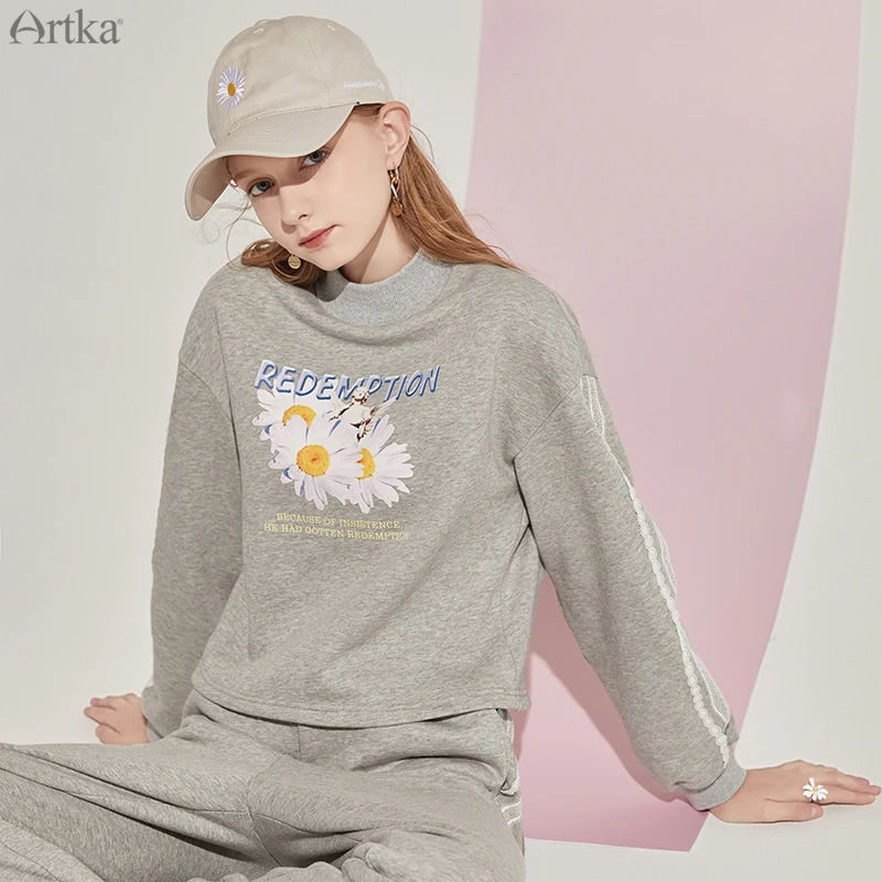 ARTKA 2020 осенние новые женские костюмы модная Маргаритка Повседневный свитшот с принтом комплект из двух предметов плюс бархатный свитшот с б...
ARTKA 2020 осенние новые женские костюмы модная Маргаритка Повседневный свитшот с принтом комплект из двух предметов плюс бархатный свитшот с б...