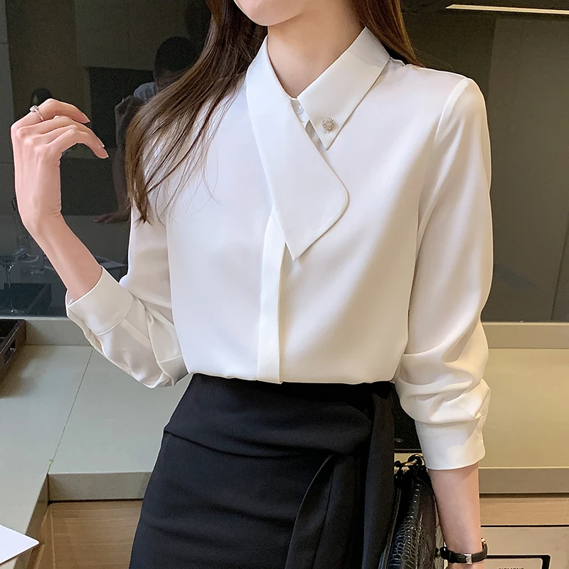 2021 Autumn Mint Green Shirt Female Elegantes Fashion Korean Style White Long Sleeve Tops Stand Collar Shirt Blusas Solid 1175
2021 Autumn Mint Green Shirt Female Elegantes Fashion Korean Style White Long Sleeve Tops Stand Collar Shirt Blusas Solid 1175