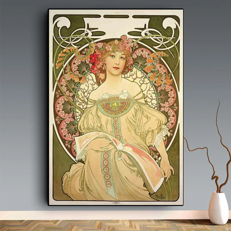 Fairy Art Nouveau Famous Paintings By Alphonse Mucha Canvas Art Posters and Prints Mucha Art Pictures for Living Room Wall Decor
Fairy Art Nouveau Famous Paintings By Alphonse Mucha Canvas Art Posters and Prints Mucha Art Pictures for Living Room Wall Decor