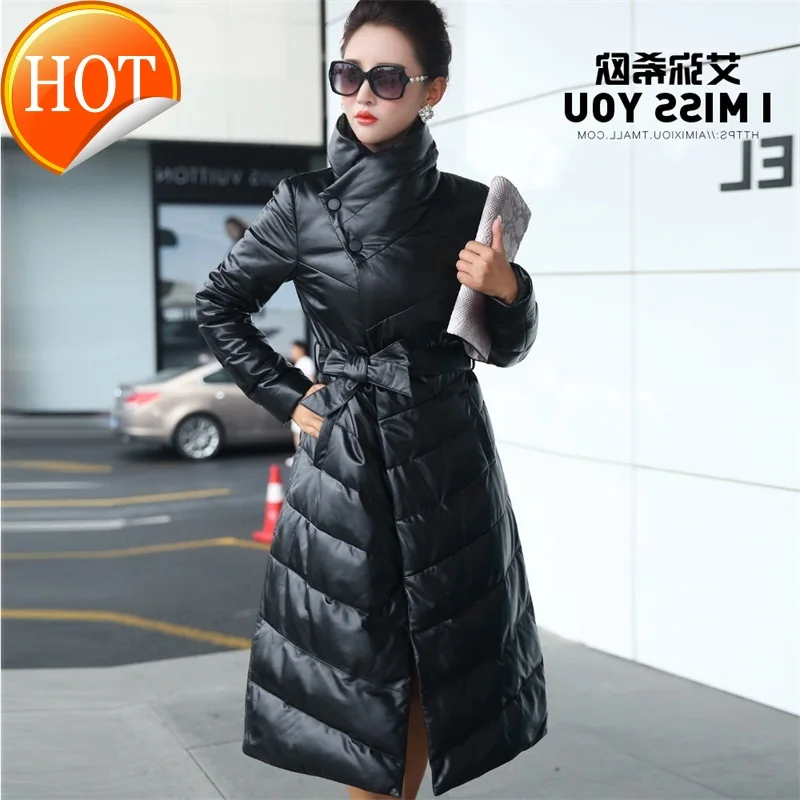 New winter sheepskin leather down jacket Women's Mid-length leather coat fur coat off-season
New winter sheepskin leather down jacket Women's Mid-length leather coat fur coat off-season