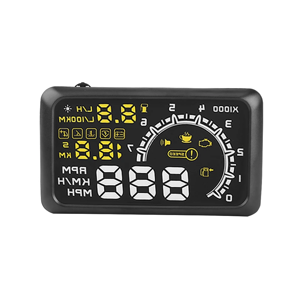 Universal Head Up Display 5.5'' Screen Car HUD OBDII Interface Fuel Overspeed Warning
Universal Head Up Display 5.5'' Screen Car HUD OBDII Interface Fuel Overspeed Warning