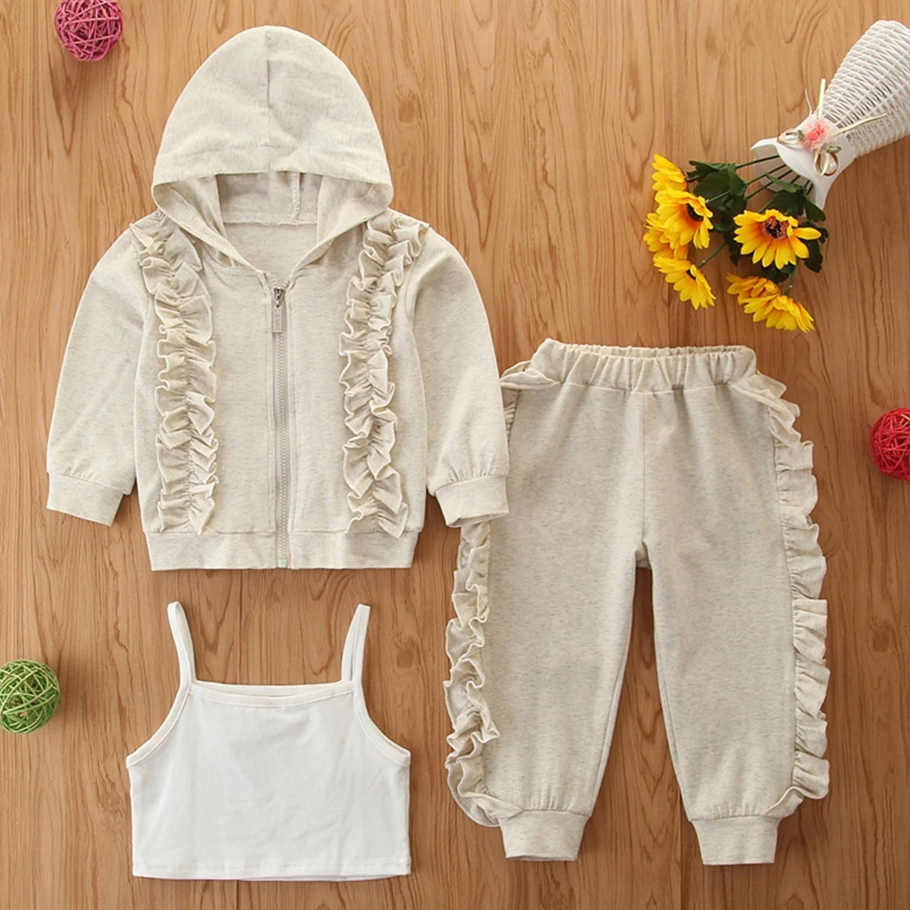 Детский однотонный костюм, модная спортивная повседневная толстовка для мальчиков и девочек, комплект из 3 предметов, худи, детская одежда 
Детский однотонный костюм, модная спортивная повседневная толстовка для мальчиков и девочек, комплект из 3 предметов, худи, детская одежда