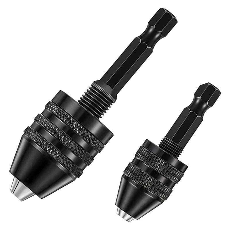 2Pcs Hex Shank Keyless Drill Chuck, Screwdriver Converter Drill Adapter Quick Change Drill Bits Tool(0.6-8mm, 0.3-3.6mm)
2Pcs Hex Shank Keyless Drill Chuck, Screwdriver Converter Drill Adapter Quick Change Drill Bits Tool(0.6-8mm, 0.3-3.6mm)