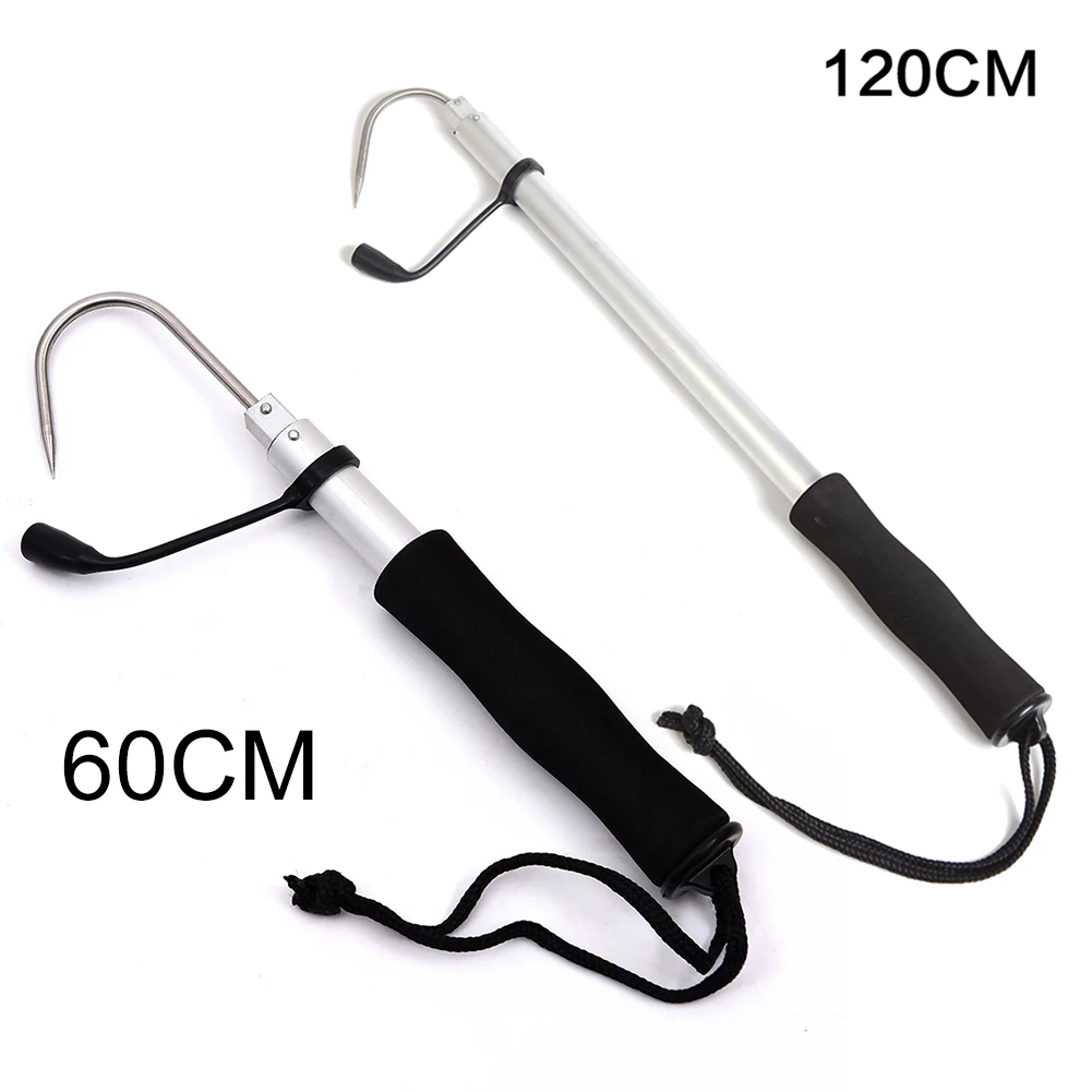 60cm 120cm Telescopic Fishing Gaff Stainless Steel Aluminum Fishing Gaffs Fish Tackle Pesca Iscas Tools Fishing Accessories
60cm 120cm Telescopic Fishing Gaff Stainless Steel Aluminum Fishing Gaffs Fish Tackle Pesca Iscas Tools Fishing Accessories