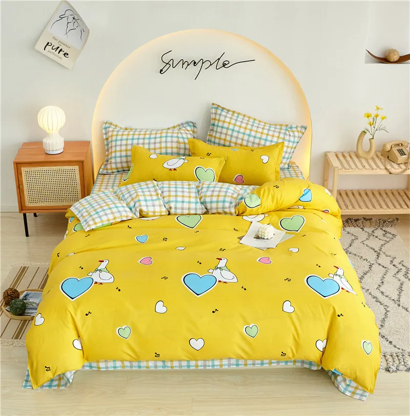 Yellow Bedding Set,Duvet Cover Set 240x210 With Pillowcase ,Cartoon duck Child Quilt Cover 135x200,King Size Blanket Cover,2020
Yellow Bedding Set,Duvet Cover Set 240x210 With Pillowcase ,Cartoon duck Child Quilt Cover 135x200,King Size Blanket Cover,2020