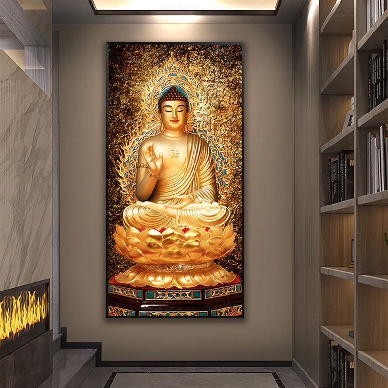 Golden Buddha Canvas Art Paintings Modern Wall Art Pictures for Home Living Room Decor Large Size
Golden Buddha Canvas Art Paintings Modern Wall Art Pictures for Home Living Room Decor Large Size