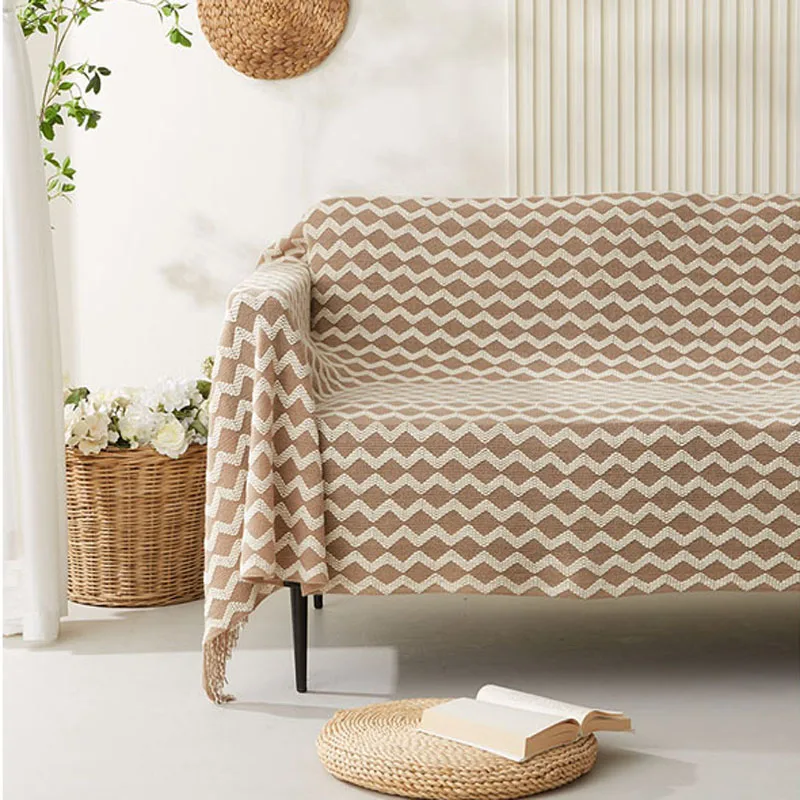 

Акриловое вязаное одеяло в скандинавском стиле для дивана, кровати, декоративное одеяло для путешествий, ТВ, покрывало для кровати, дивана, ...