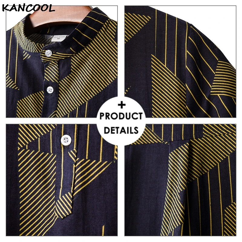 KANCOOL Loose Blouse Printed Short Sleeve Men's Shirt Casual Shirt Men Summer Vintage Ethnic Beachwear Clothing Male Camisas
KANCOOL Loose Blouse Printed Short Sleeve Men's Shirt Casual Shirt Men Summer Vintage Ethnic Beachwear Clothing Male Camisas