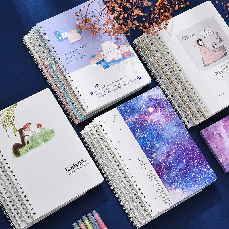 4pcs A5 Cartoon Coil Notebook Cute Girl Journal Notebook Kawaii Diary Sketchbook Office Accessories School Supplies Notebook
4pcs A5 Cartoon Coil Notebook Cute Girl Journal Notebook Kawaii Diary Sketchbook Office Accessories School Supplies Notebook