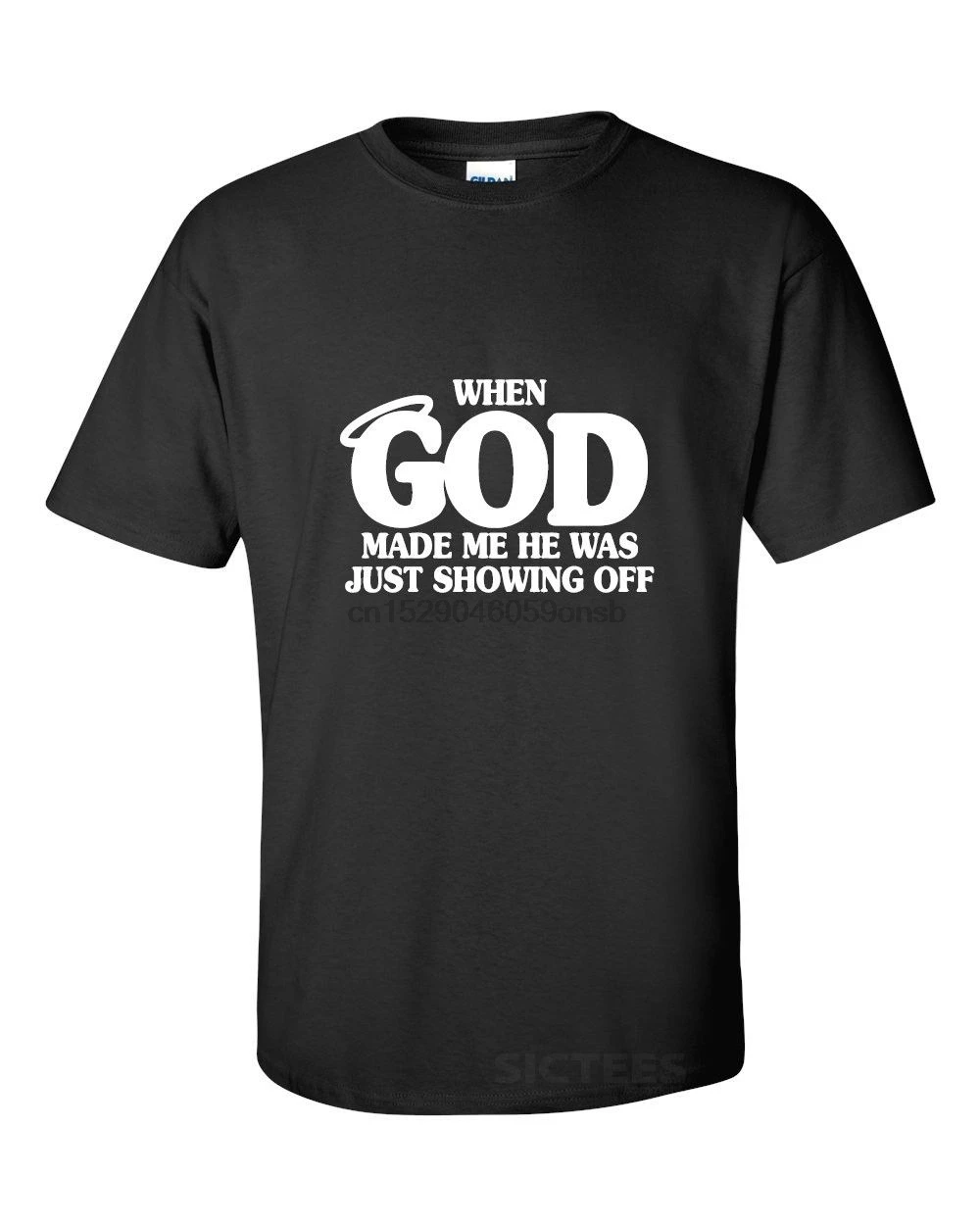 Funny Retro T-shirt God Made Me Perfect Clothing Tee Shirt
Funny Retro T-shirt God Made Me Perfect Clothing Tee Shirt