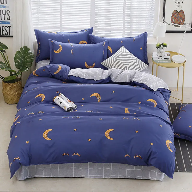 Home Textile Geometric 4pcs Girl Boy Kid Bed Cover Set Duvet Cover Adult Child Bed Sheets And Pillowcases Comforter Bedding Set 
Home Textile Geometric 4pcs Girl Boy Kid Bed Cover Set Duvet Cover Adult Child Bed Sheets And Pillowcases Comforter Bedding Set