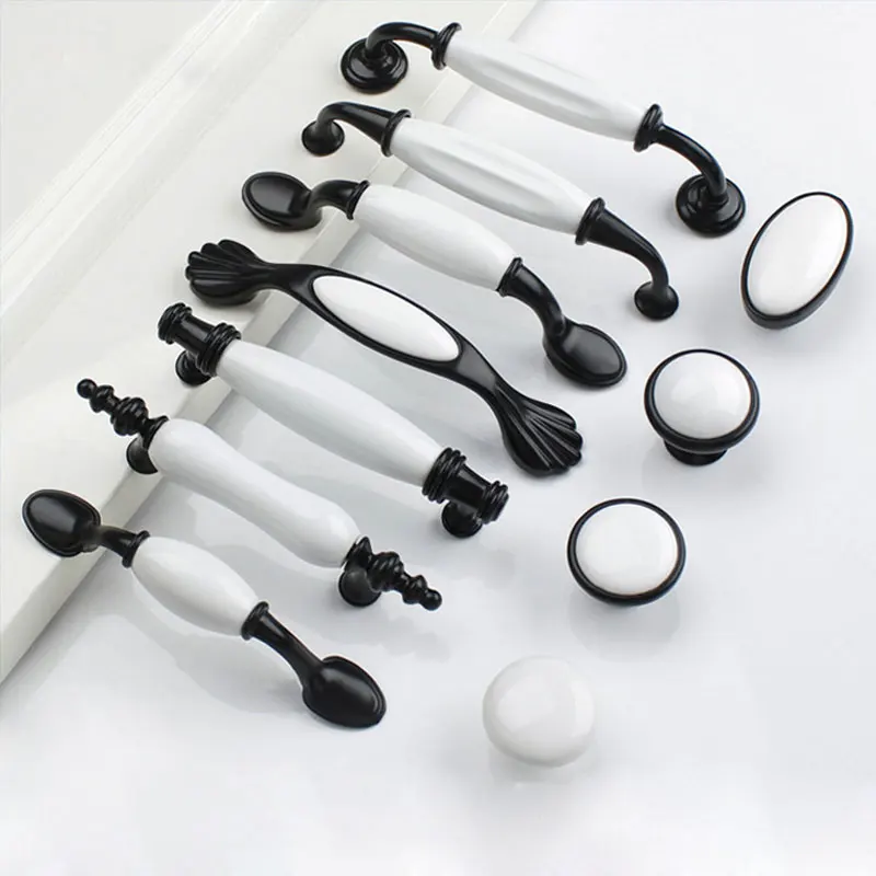 Black White Ceramic Cabinet Handles Zinc Alloy European Cabinet Pulls Drawer Knobs Wardrobe Door Handle Furniture Handle
Black White Ceramic Cabinet Handles Zinc Alloy European Cabinet Pulls Drawer Knobs Wardrobe Door Handle Furniture Handle
