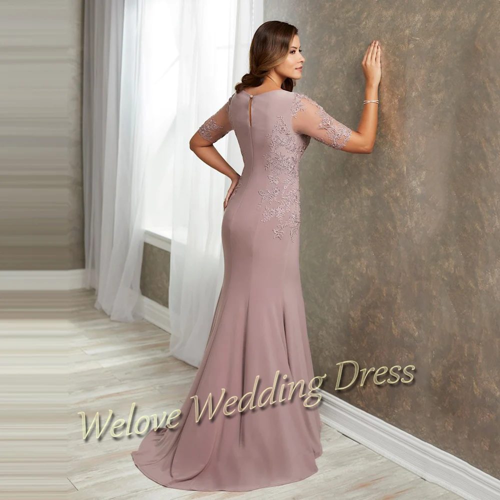 Charming Mother Of The Mermaid Bride Dress For Wedding Half Sleeve Scoop Neck Purple Plus Size Guest Evening Bridal Party Gown
Charming Mother Of The Mermaid Bride Dress For Wedding Half Sleeve Scoop Neck Purple Plus Size Guest Evening Bridal Party Gown