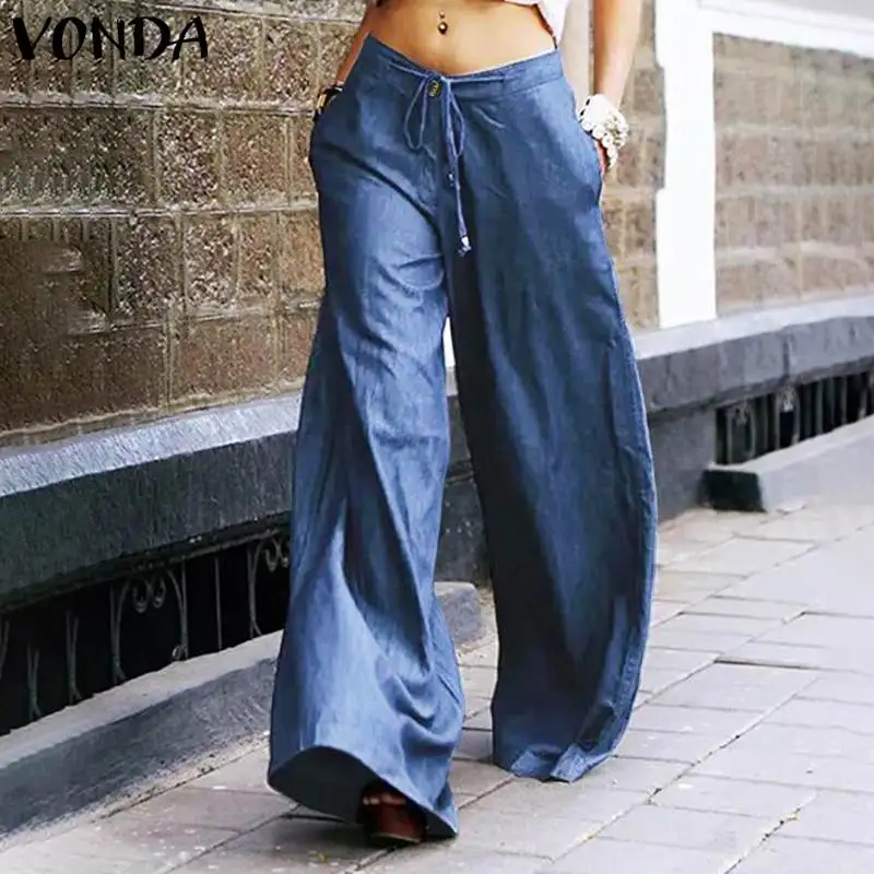 Брюки VONDA женские с карманами, вечерние ничные винтажные повседневные штаны с завышенной талией, модные однотонные джинсовые брюки с широки...
Брюки VONDA женские с карманами, вечерние ничные винтажные повседневные штаны с завышенной талией, модные однотонные джинсовые брюки с широки...