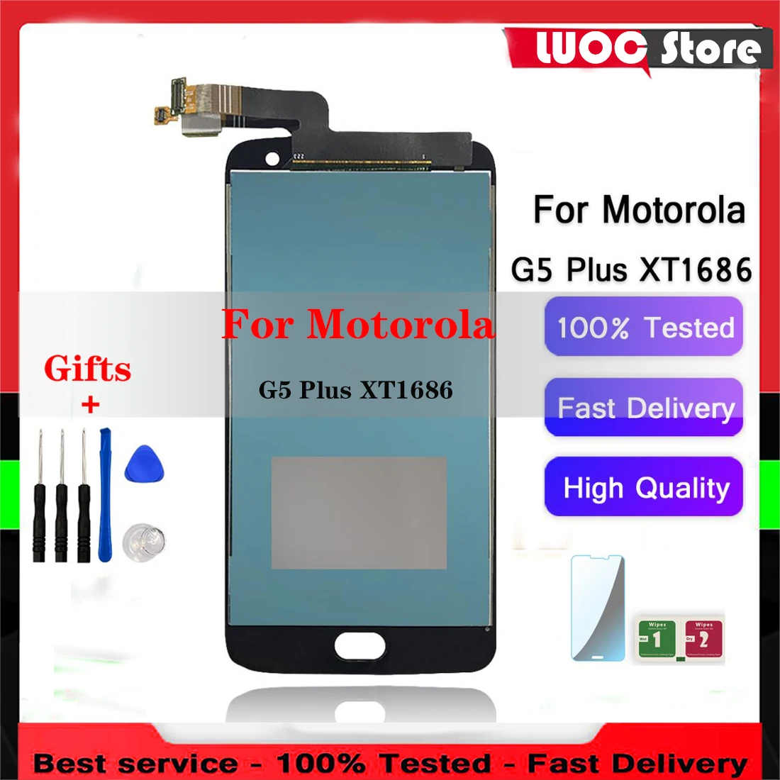 Super LCD Display For Motorola MOTO G5 Plus XT1686 XT1681 XT1683 Touch Screen Digitizer Glass Assembly Replacement LCD Parts
Super LCD Display For Motorola MOTO G5 Plus XT1686 XT1681 XT1683 Touch Screen Digitizer Glass Assembly Replacement LCD Parts