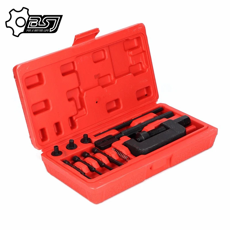 Motorcycle Bike Chain Breaker Splitter Link Riveter Universal Bikes Riveting Tool Set Cycling Accessories with Carry Box
Motorcycle Bike Chain Breaker Splitter Link Riveter Universal Bikes Riveting Tool Set Cycling Accessories with Carry Box