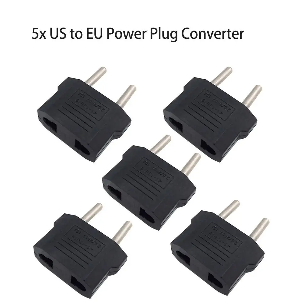 5PCS US To EU Power Plug Conversion Plug Power Adapter Power Converter Round Pin Socket Travel Adapter Wall Charger
5PCS US To EU Power Plug Conversion Plug Power Adapter Power Converter Round Pin Socket Travel Adapter Wall Charger