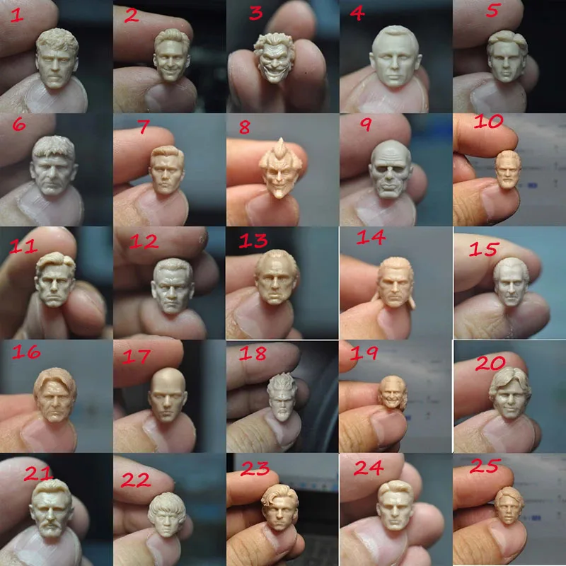 In Stock 1/18 Scale Male Soldier Unpainted Head Sculpture Model Fit 3.75” Action Figure Body for Fans Collection
In Stock 1/18 Scale Male Soldier Unpainted Head Sculpture Model Fit 3.75” Action Figure Body for Fans Collection