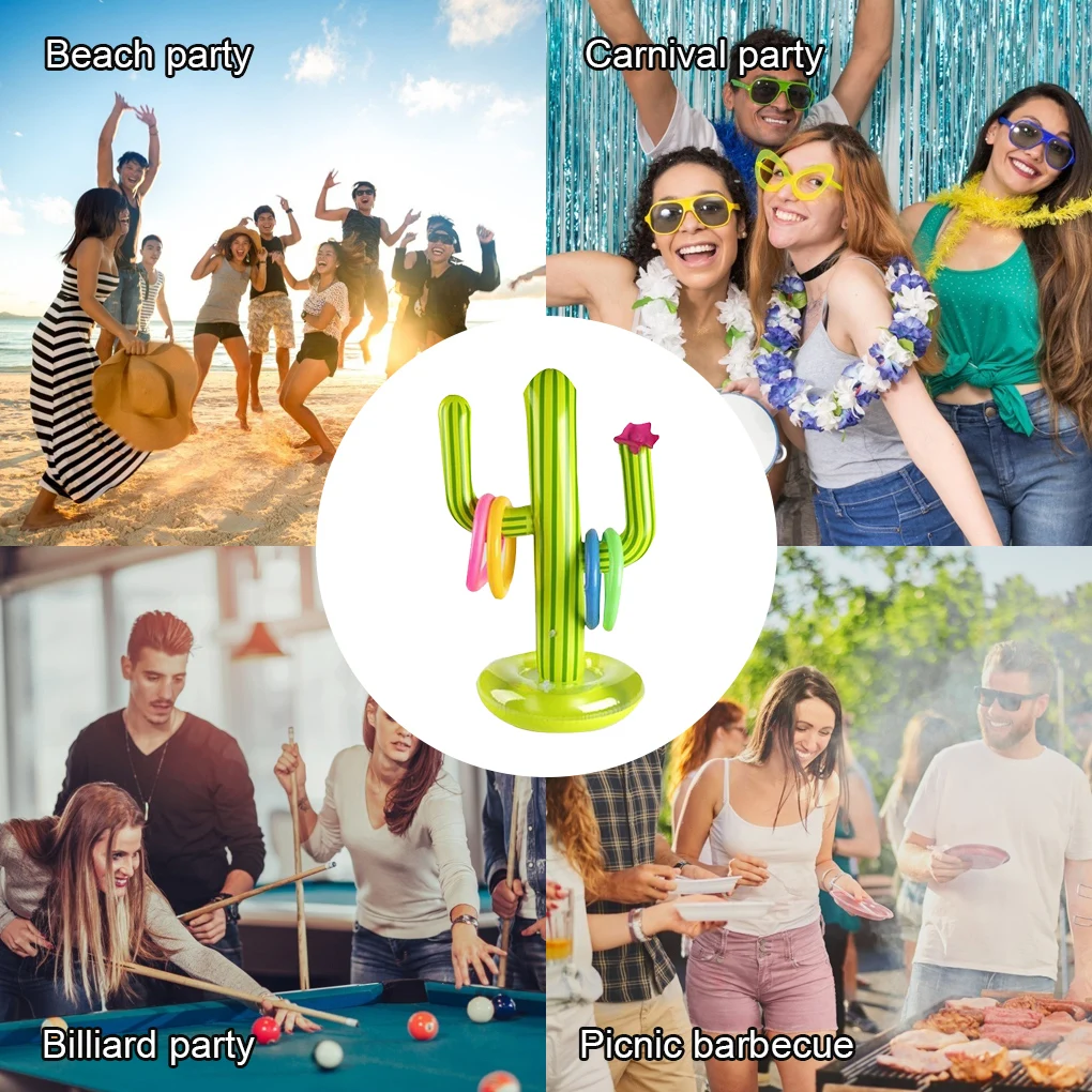 Outdoor Swimming Pool New PVC Inflatable Cactus Ring Toss Game Set Floating Pool Toys Beach Party Supplies Party Ice Bar Travel
Outdoor Swimming Pool New PVC Inflatable Cactus Ring Toss Game Set Floating Pool Toys Beach Party Supplies Party Ice Bar Travel