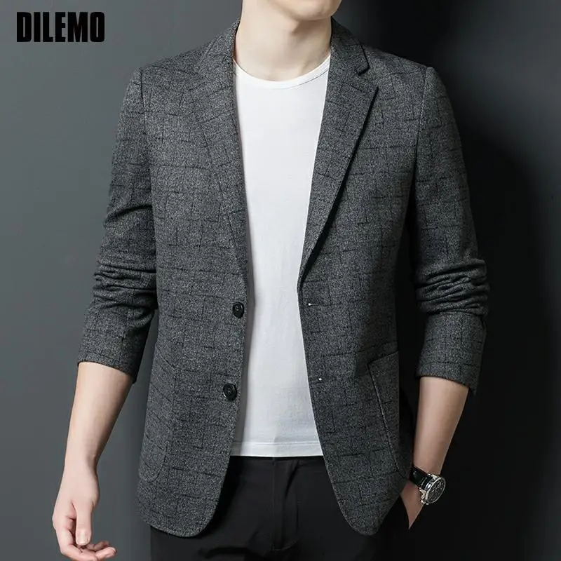 High End Brand Casual Fashion Elegant Plaid Slim Fit Designer Blazer Jacket Expensive Suit For Men Business Men's Clothing
High End Brand Casual Fashion Elegant Plaid Slim Fit Designer Blazer Jacket Expensive Suit For Men Business Men's Clothing