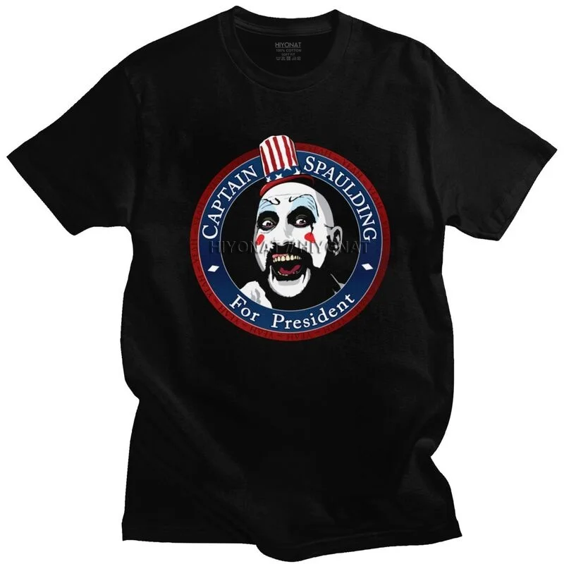 Captain Spaulding For President футболка Для мужчин короткий рукав фильма ужасов дом 1000 трупов, футболка Топы с графическим принтом, футболка из хлопчатоб...
Captain Spaulding For President футболка Для мужчин короткий рукав фильма ужасов дом 1000 трупов, футболка Топы с графическим принтом, футболка из хлопчатоб...