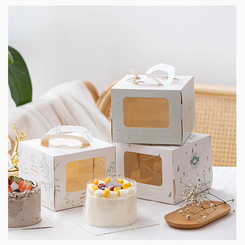 LBSISI Life 10pcs Handle Paper Cake Box With Window Birthday Party Baby Shower Celebrate 4 Inch Handmade Packaging Decoration
LBSISI Life 10pcs Handle Paper Cake Box With Window Birthday Party Baby Shower Celebrate 4 Inch Handmade Packaging Decoration