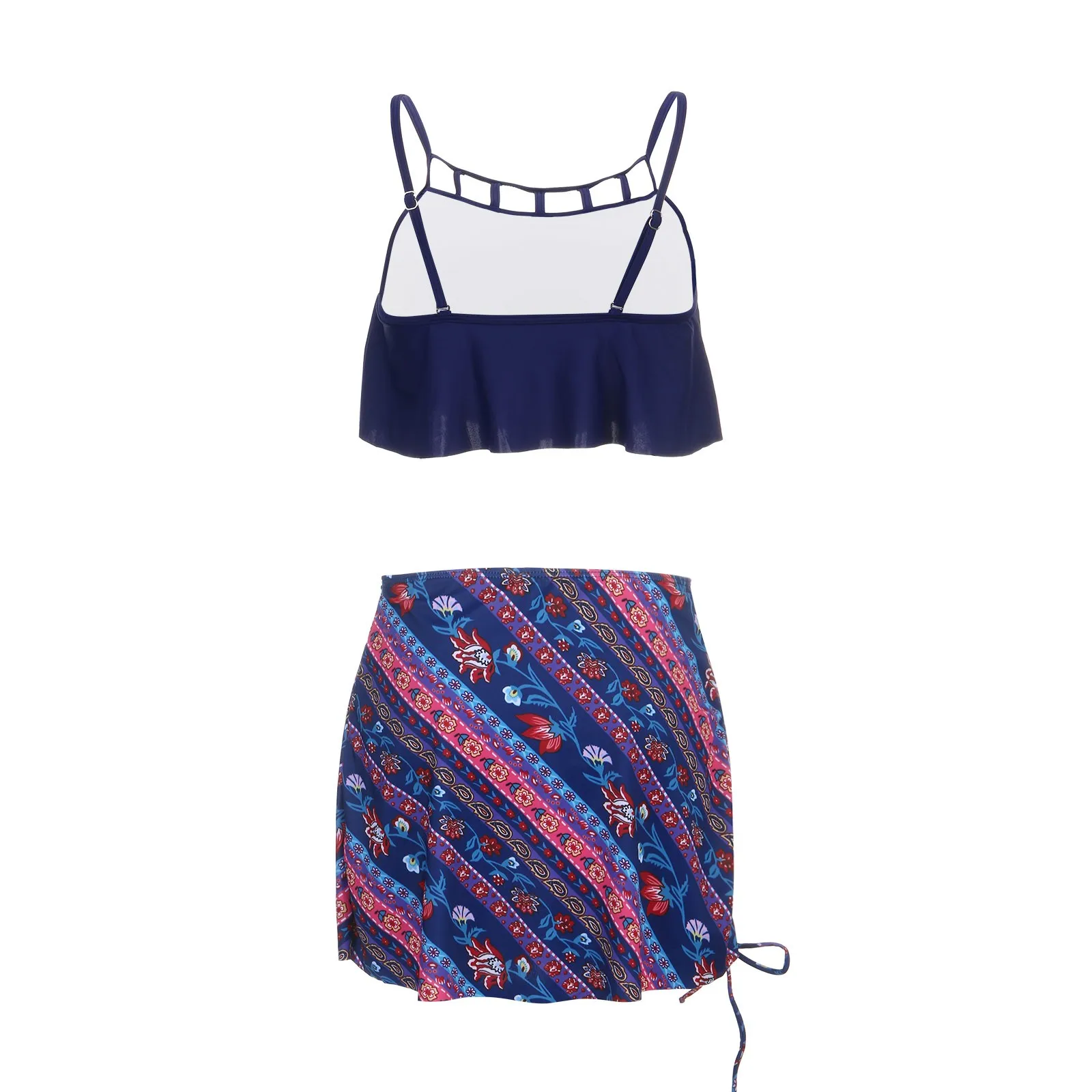 Women's Sexy Ruffle Print High Waist Sling Bikini Set Two-piece Shoulder Strap Tank Top Swimsuit Beach Swimsuit Bikini
Women's Sexy Ruffle Print High Waist Sling Bikini Set Two-piece Shoulder Strap Tank Top Swimsuit Beach Swimsuit Bikini