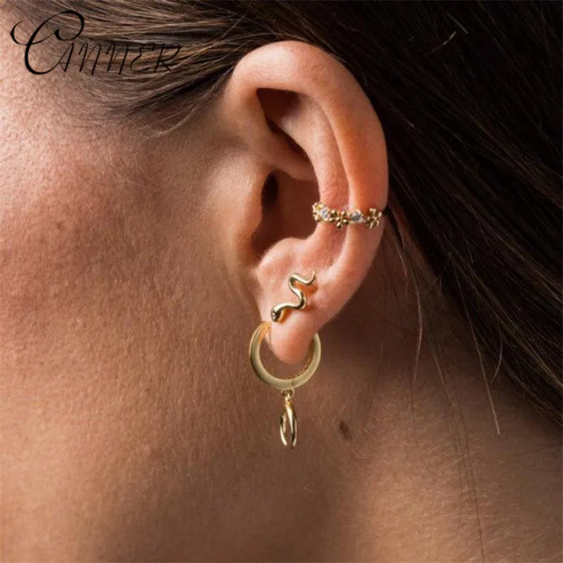 CANNER Fashion Anti-allergy Snake Earrings Ear Climber Cuff Earrings for Women Gift 925 Sterling Silver Earring Stud Ear Jewelry
CANNER Fashion Anti-allergy Snake Earrings Ear Climber Cuff Earrings for Women Gift 925 Sterling Silver Earring Stud Ear Jewelry