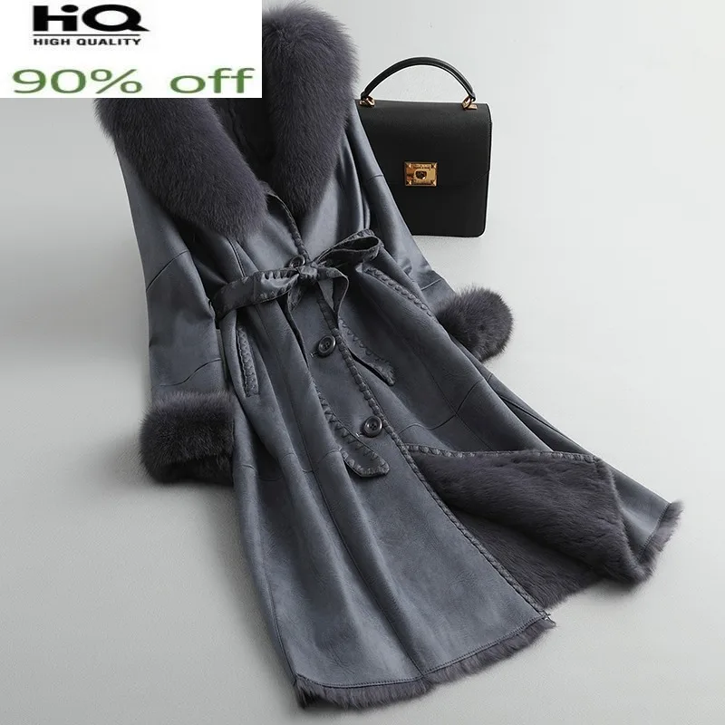 2022 Natural Rabbit Fur Coat Female Winter Clothes Women Long Leather Jacket Woman Real Fox Fur Collar Abrigo Mujer 1254 Pph1448
2022 Natural Rabbit Fur Coat Female Winter Clothes Women Long Leather Jacket Woman Real Fox Fur Collar Abrigo Mujer 1254 Pph1448