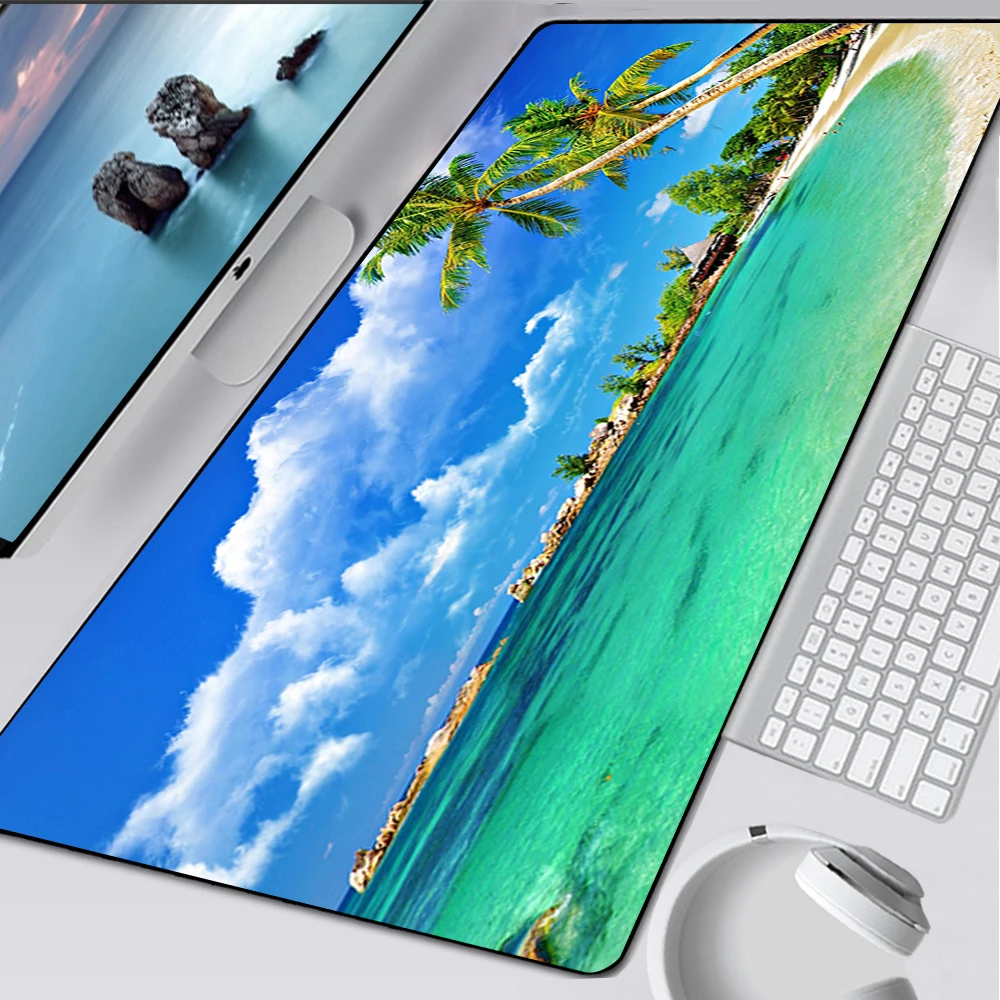 Large Gaming Mouse Pad Computer Mousepad Gamer Mouse Mat Laptop Mausepad Palm Trees Beach Blue Sky Clouds Keyboard Mat Desk Pad
Large Gaming Mouse Pad Computer Mousepad Gamer Mouse Mat Laptop Mausepad Palm Trees Beach Blue Sky Clouds Keyboard Mat Desk Pad