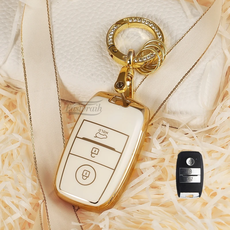 Car TPU Key Case Ring For KIA K2 RIO Niro K3 K5 KX3 KX5 Sorento Forte Optima Sportage Ceed Smart Remote Fob Cover Protect Bag
Car TPU Key Case Ring For KIA K2 RIO Niro K3 K5 KX3 KX5 Sorento Forte Optima Sportage Ceed Smart Remote Fob Cover Protect Bag