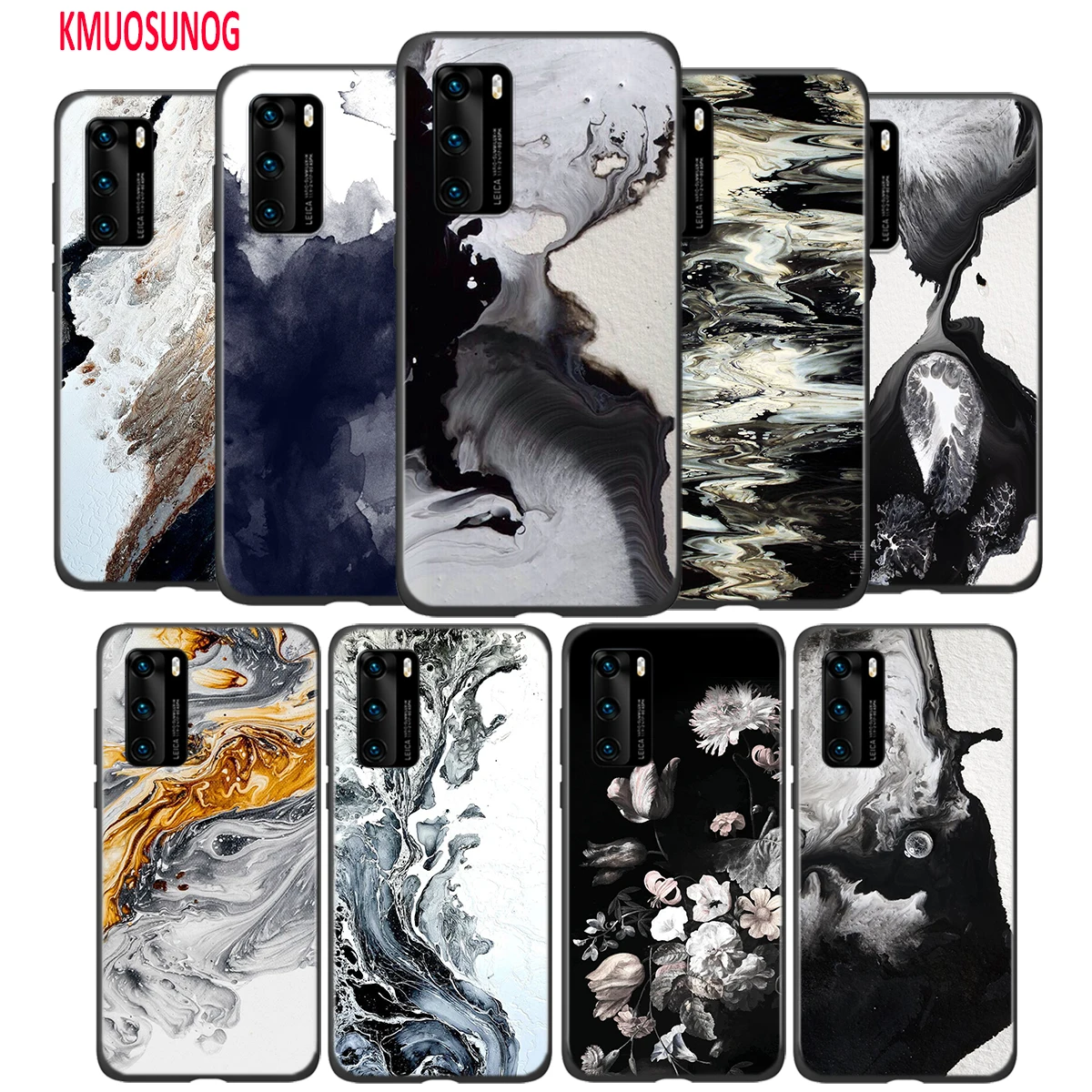 Black Silicone Cover Black White Watercolor Textures For Huawei P40 P30 P20 Pro P10 P9 P8 Lite E Plus 2019 2017 Phone Case
Black Silicone Cover Black White Watercolor Textures For Huawei P40 P30 P20 Pro P10 P9 P8 Lite E Plus 2019 2017 Phone Case