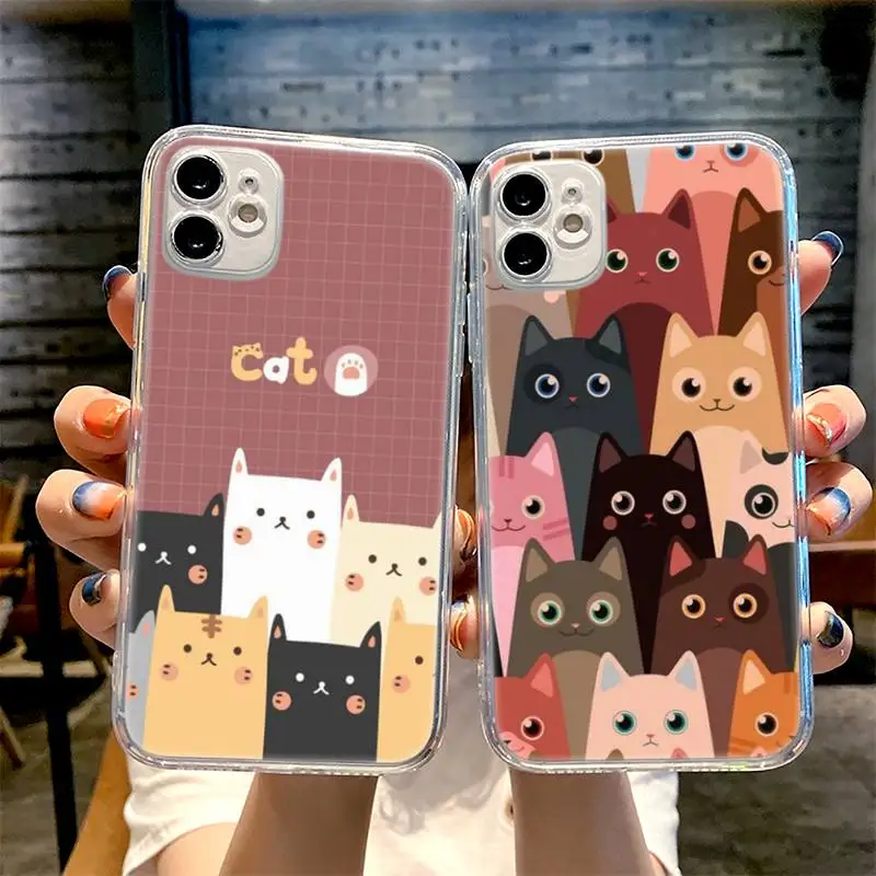 Cat Cute Kitten Phone Case for iphone 11 12 13 pro mini xs max 6 7 8 plus x xr Transparent Coque Shell Funda Cartoon Cover
Cat Cute Kitten Phone Case for iphone 11 12 13 pro mini xs max 6 7 8 plus x xr Transparent Coque Shell Funda Cartoon Cover