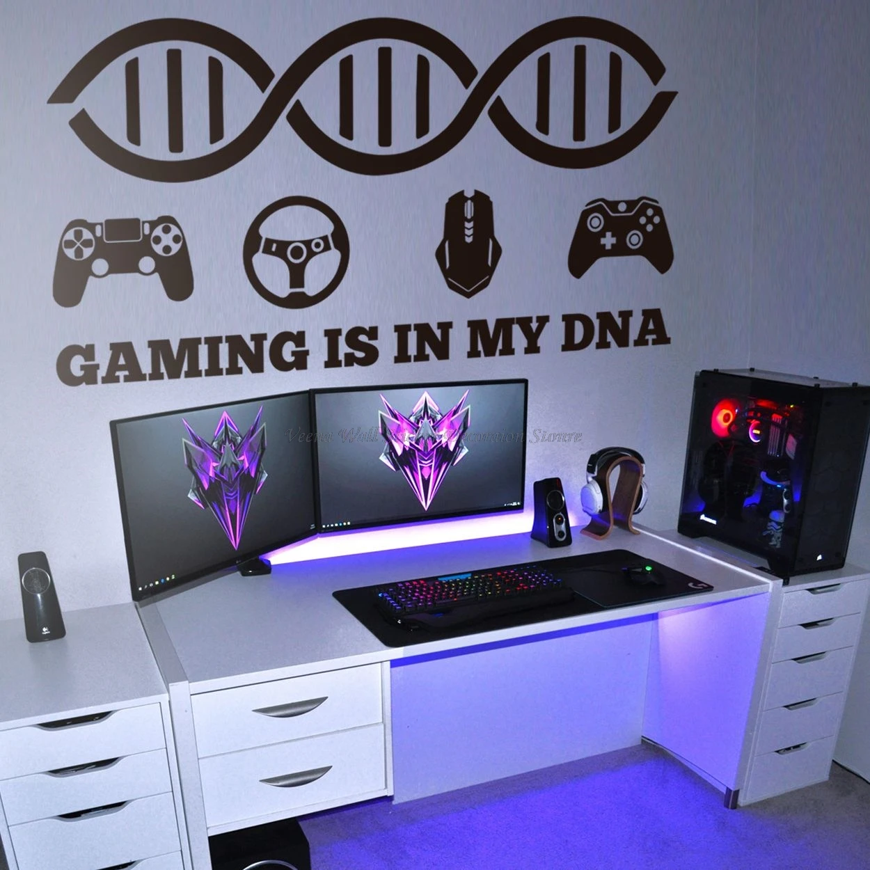 Gamer lifestyle vinyls decals wall stickers Internet cafe game studio console games computer game fans room decoration stickers
Gamer lifestyle vinyls decals wall stickers Internet cafe game studio console games computer game fans room decoration stickers