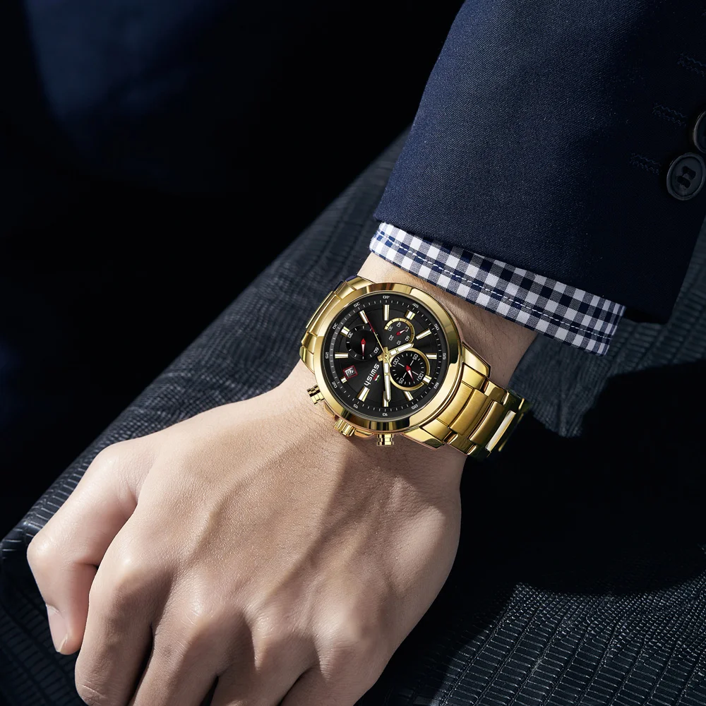 SWISH 2021 Fashion Men Watch Waterproof Stainless Steel Silver Quartz Wristwatch Casual Sports Chronograph Luminous Clocks Male
SWISH 2021 Fashion Men Watch Waterproof Stainless Steel Silver Quartz Wristwatch Casual Sports Chronograph Luminous Clocks Male