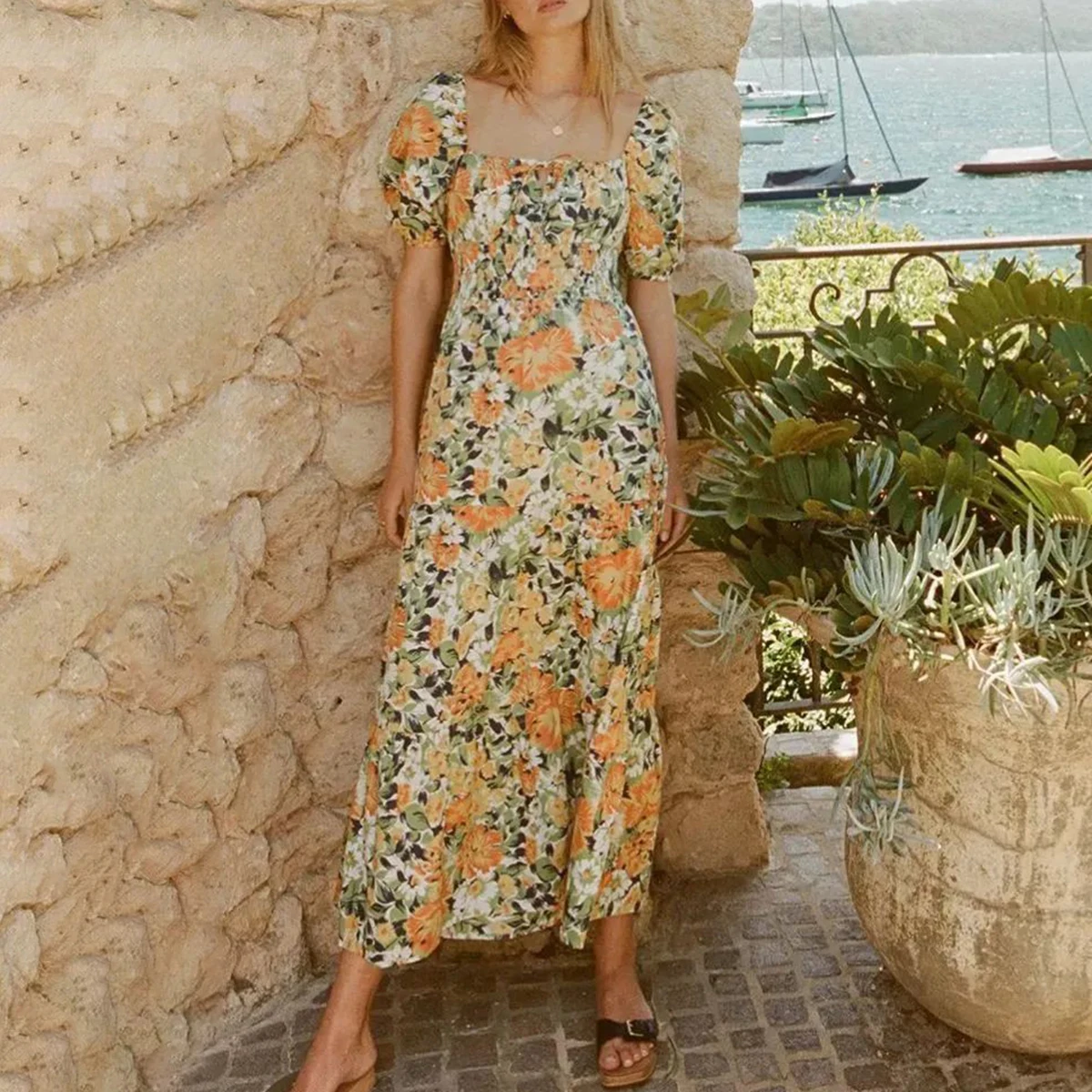 Jastie богемное летнее женское платье миди с квадратным воротником и пышными рукавами, плиссированные повседневные платья, праздничные пляжн...
Jastie богемное летнее женское платье миди с квадратным воротником и пышными рукавами, плиссированные повседневные платья, праздничные пляжн...