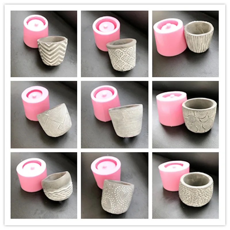 Small Cement Silicone Pot Molds Round Square Stone Planter Gardening Concrete Mold
Small Cement Silicone Pot Molds Round Square Stone Planter Gardening Concrete Mold