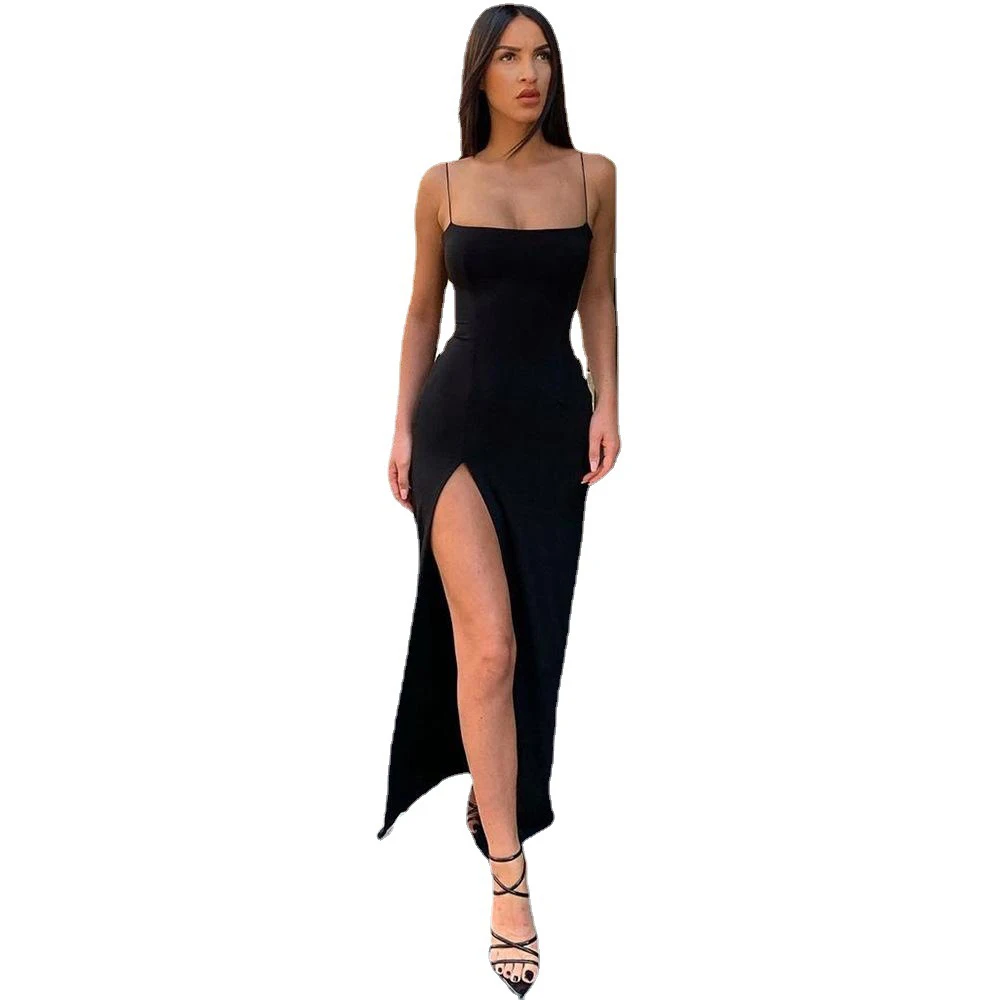 Backless Sexy Strap Split Summer Dress Female Elastic Long Sleeveless Camisole Clubwear Evening Party Vestido Girls FS1246
Backless Sexy Strap Split Summer Dress Female Elastic Long Sleeveless Camisole Clubwear Evening Party Vestido Girls FS1246
