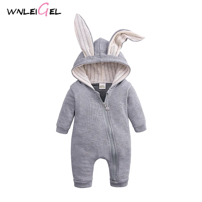 WLG spring auttumn new born baby cotton rabbit ears romper toddler baby fanshion solid cute cloth baby hooded zipper romper
WLG spring auttumn new born baby cotton rabbit ears romper toddler baby fanshion solid cute cloth baby hooded zipper romper