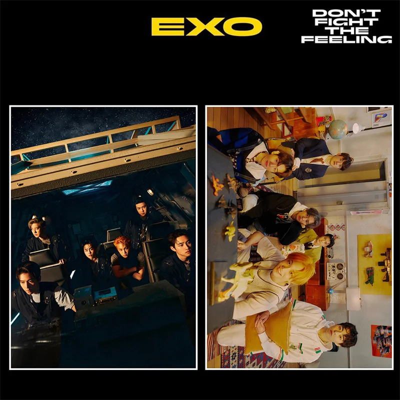 2 Pcs/set EXO Special Album Don't Fight the Feeling Periphery Posters and Paintings Sticker Pictorial Fan Collection Decorate
2 Pcs/set EXO Special Album Don't Fight the Feeling Periphery Posters and Paintings Sticker Pictorial Fan Collection Decorate