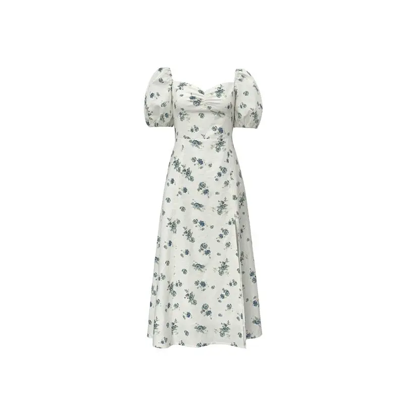 French Casual Dress Female Puffer Sleeve High Street Sundress Korean Style 2021 Summer Flower Vintage Midi Dress Women Design
French Casual Dress Female Puffer Sleeve High Street Sundress Korean Style 2021 Summer Flower Vintage Midi Dress Women Design