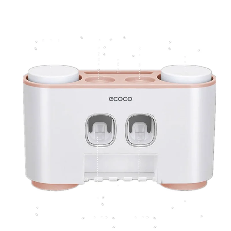 ECOCO Toothbrush Holder Auto Squeezing Toothpaste Dispenser Wall-mount Toothbrush Toothpaste Cup Storage Bathroom Accessory 1023
ECOCO Toothbrush Holder Auto Squeezing Toothpaste Dispenser Wall-mount Toothbrush Toothpaste Cup Storage Bathroom Accessory 1023