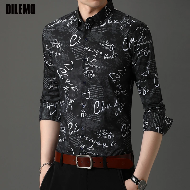 2021 High Quality New Fashion Brand Slim Fit Floral Long Sleeve Classic Flower Shirt Men Casual Designer Korean Dress Clothes 
2021 High Quality New Fashion Brand Slim Fit Floral Long Sleeve Classic Flower Shirt Men Casual Designer Korean Dress Clothes